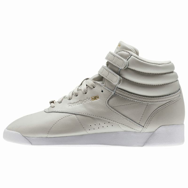 Tenisi Reebok Freestyle Hi Muted Dama Bej/Gri/Albi Romania PI7649HX